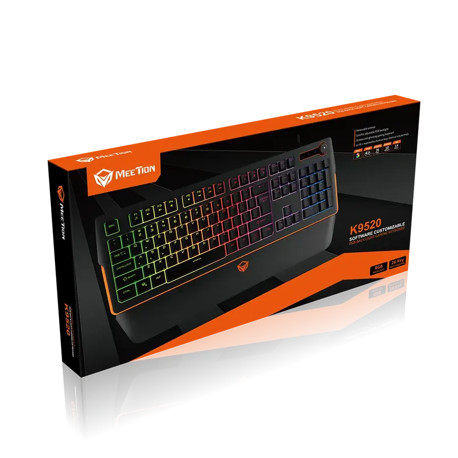 Clavier gaming RGB KAM INFO, vue alternative